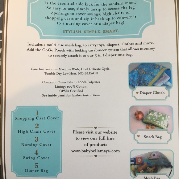 Baby Bella Maya 5-in-1 Diaper  Bag - Picture 3 of 5